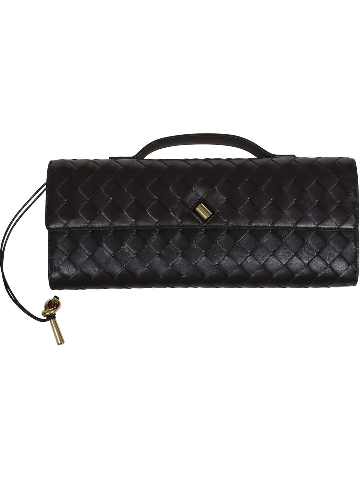 Bottega Veneta Andiamo Woven Clutch Bag | Cettire Global