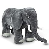Melissa & Doug Giant Elephant - Lifelike Stuffed Animal (over 3 feet long) | Amazon (US)