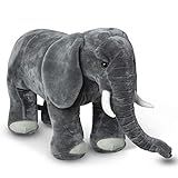 Melissa & Doug Giant Elephant - Lifelike Stuffed Animal (over 3 feet long) | Amazon (US)