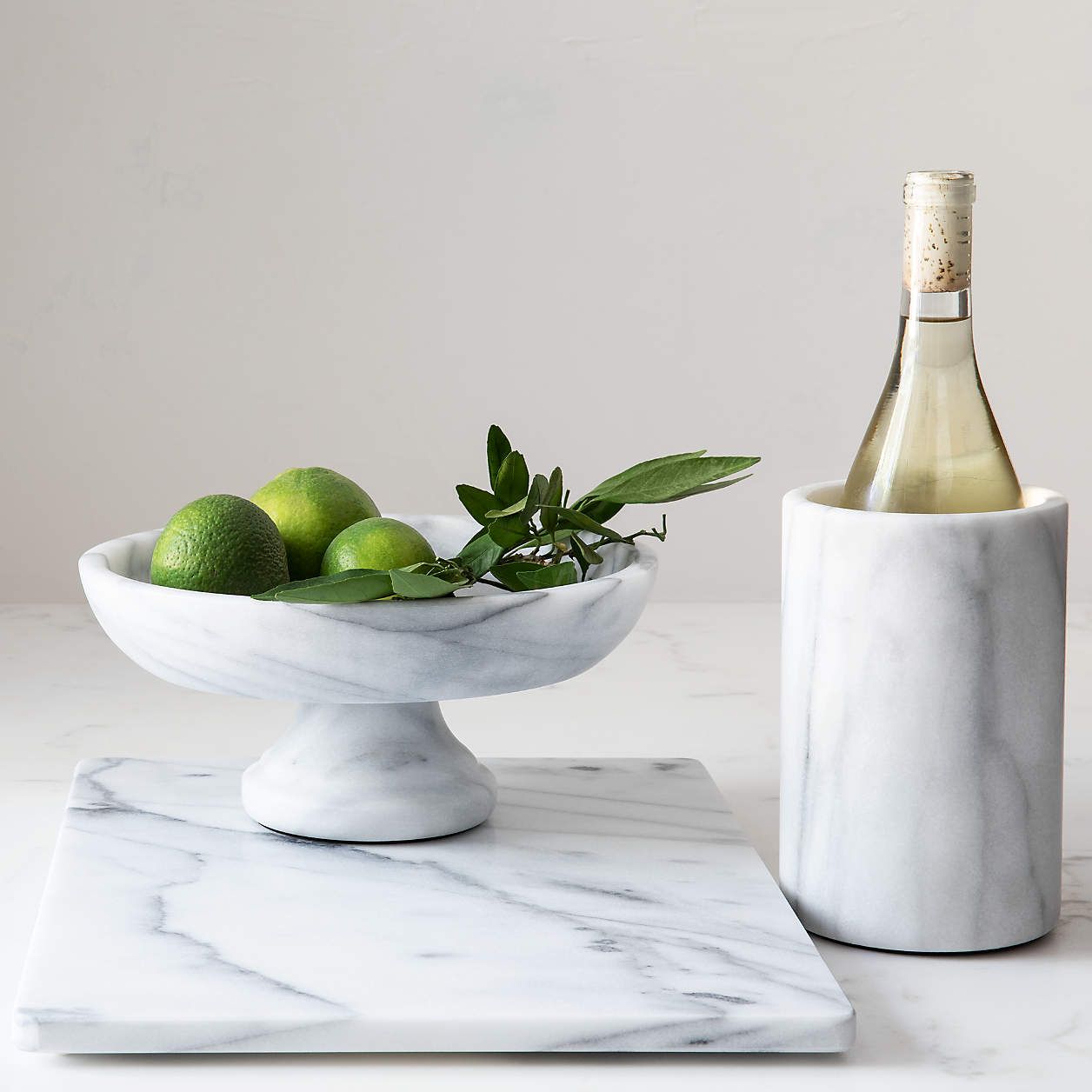 French Kitchen Marble Fruit Bowl + Reviews | Crate & Barrel | Crate & Barrel