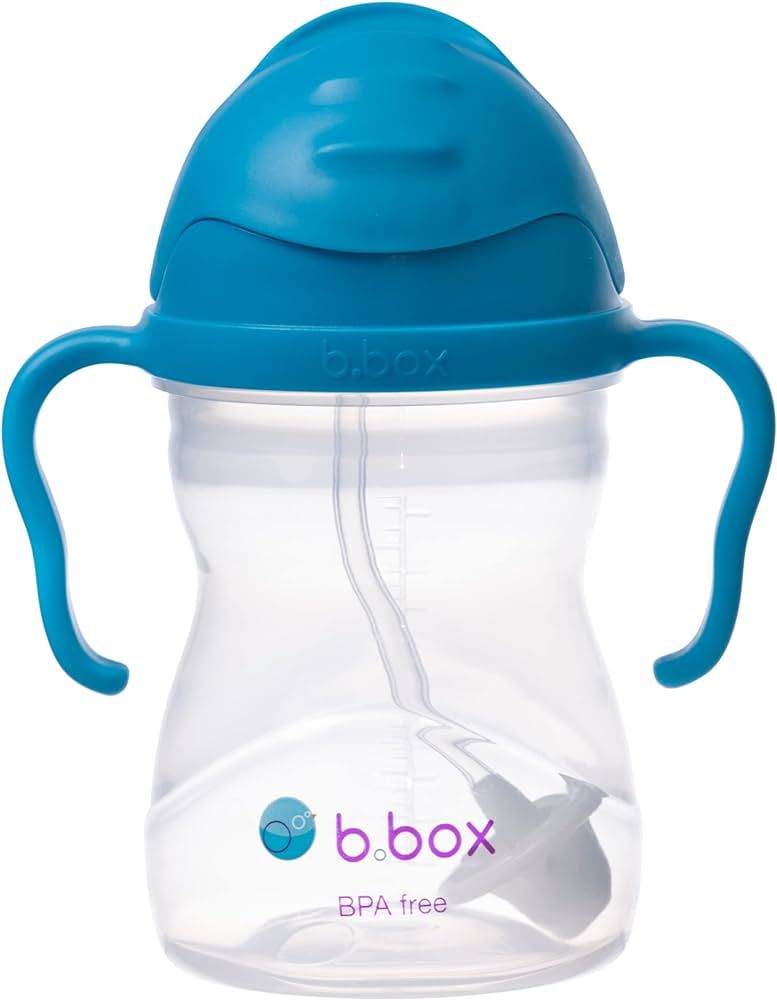 b.box Sippy Cup with Innovative Continuous Flow Weighted Straw Cup, Baby Straw Cup, Drink from an... | Amazon (US)
