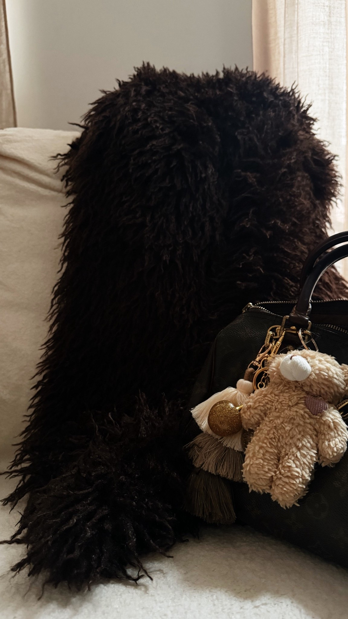 On the go winter favs 🤎 

Original coat from Fashion Nova 🔎 Glamour Rush Faux Fur Coat in the color Chocolate 

#LTKItBag