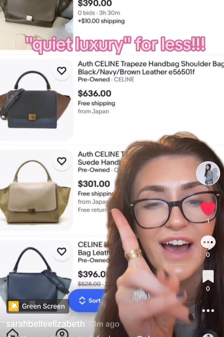 Here are my favorite Celine quiet luxury bags for less on eBay 

#LTKSale #LTKFind