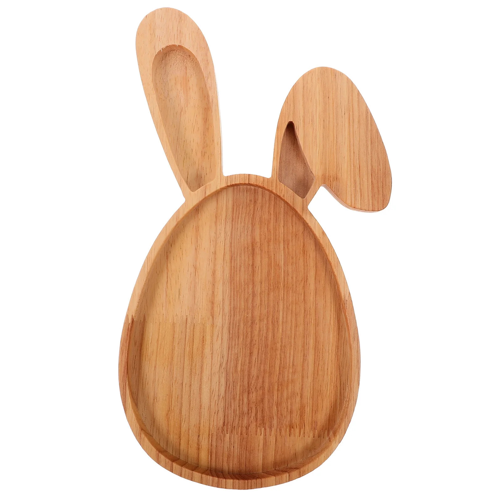 Easter Desktop Bunny Shaped Wooden Tray Decor Serving Tray Rustic Wooden Decorative Tray | Walmart (US)