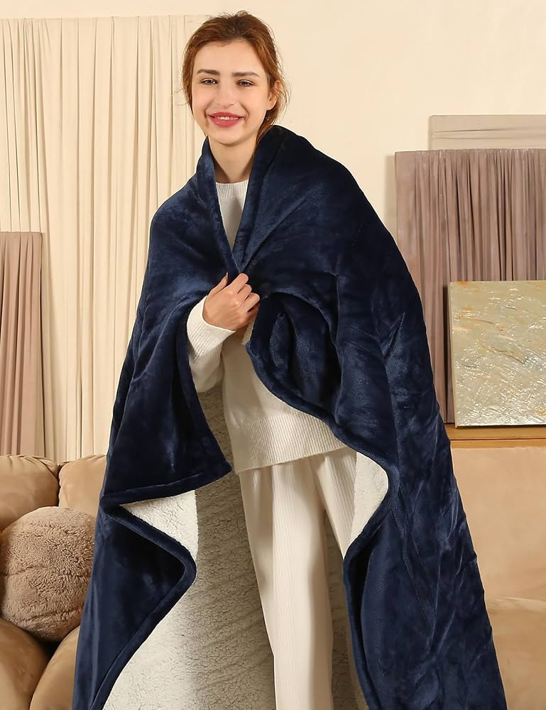 Heated Blanket Electric Blanket Full Size, Heating Blanket with 6 Heating Levels & 1-10 Hours Adj... | Amazon (US)