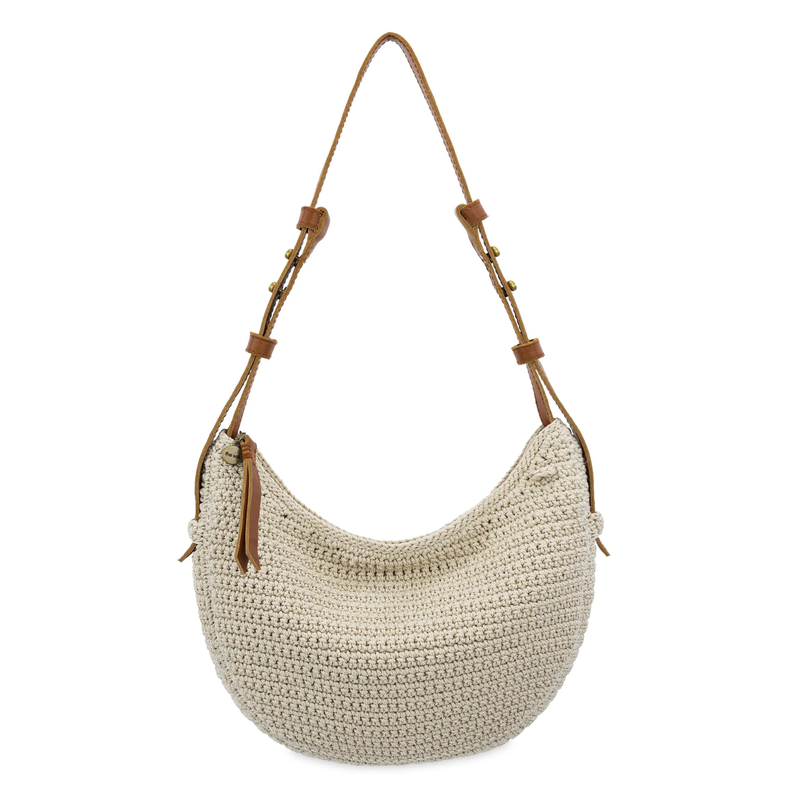 Tess Shoulder Bag in Ecru Crochet | The Sak