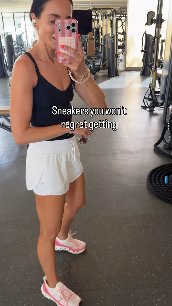 These are the sneakers I actually want to work out in. Supportive and cushioned enough for HIIT and gym days, but the pink color makes them so much more fun to wear.

On Cloud sneakers, women’s workout shoes, HIIT sneakers, gym shoes, supportive sneakers, cushioned running shoes, pink sneakers, fitness shoes, athletic sneakers, workout essentials, annabrstyle

#LTKActive #LTKfitnessgoals #LTKootd