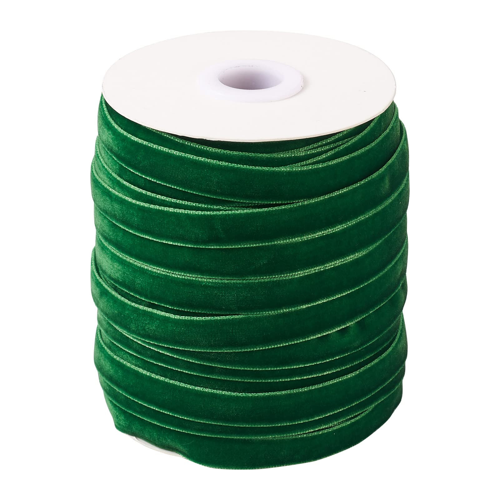 Pandahall 50 Yards Velvet Ribbon 3/8Inch Wide Single Face Velvet Ribbon Roll with Spool for Gift ... | Amazon (US)