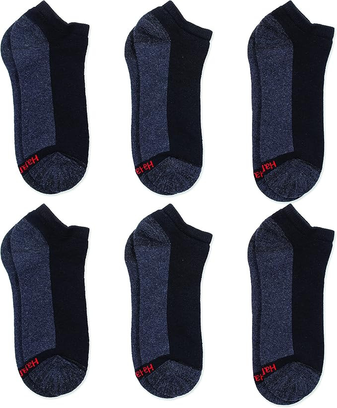 Hanes Men’s Max Cushion Low Cut Socks, 6, 8, and 12 Pair Pack, White and Black       Added. Vie... | Amazon (US)