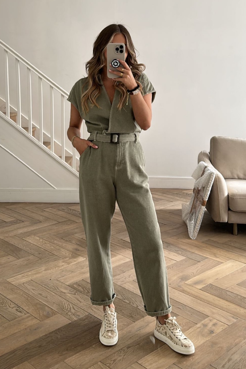 Green jumpsuit, sleeveless overalls, denim, linen, khaki, white trainers, summer outfit ideas, Karen Millen, jigsaw

#LTKstyletip #LTKeurope #LTKSeasonal