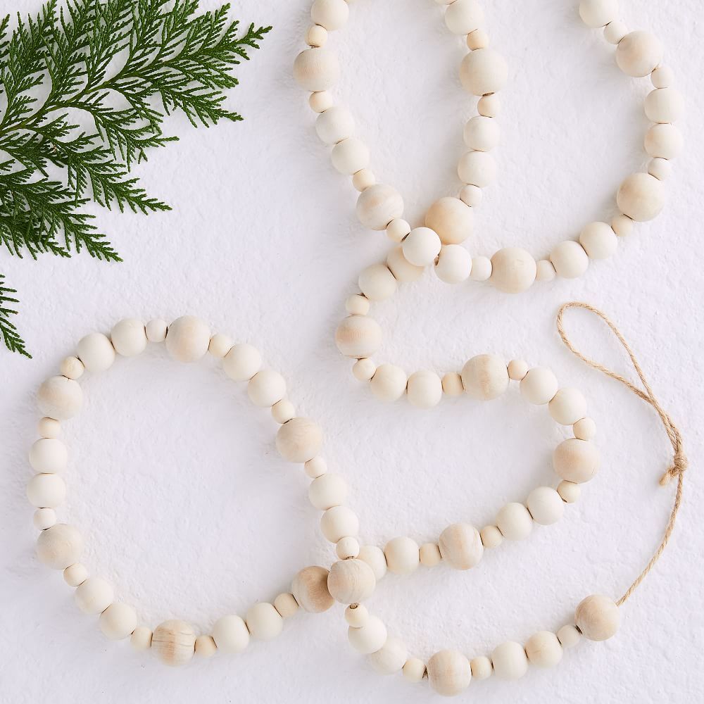 Wooden Ball Garland | West Elm (US)