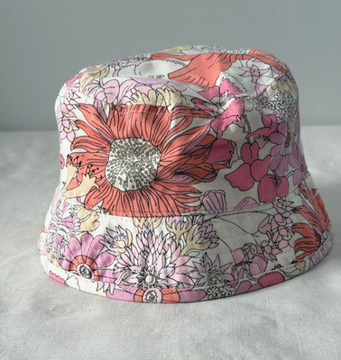 Liberty London x Target Pink Floral Sun Hat - Boho Hippie 70s Floral Bucket Hat | eBay US