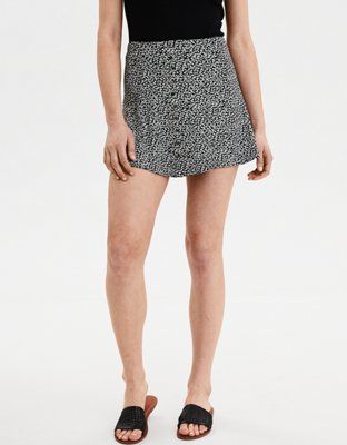 AE Button Down Mini Skirt | American Eagle Outfitters (US & CA)