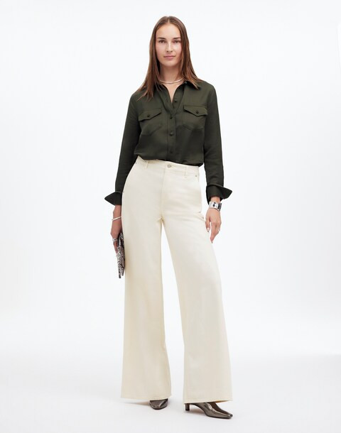 Wide Sweep Denim Trousers | Madewell | Madewell