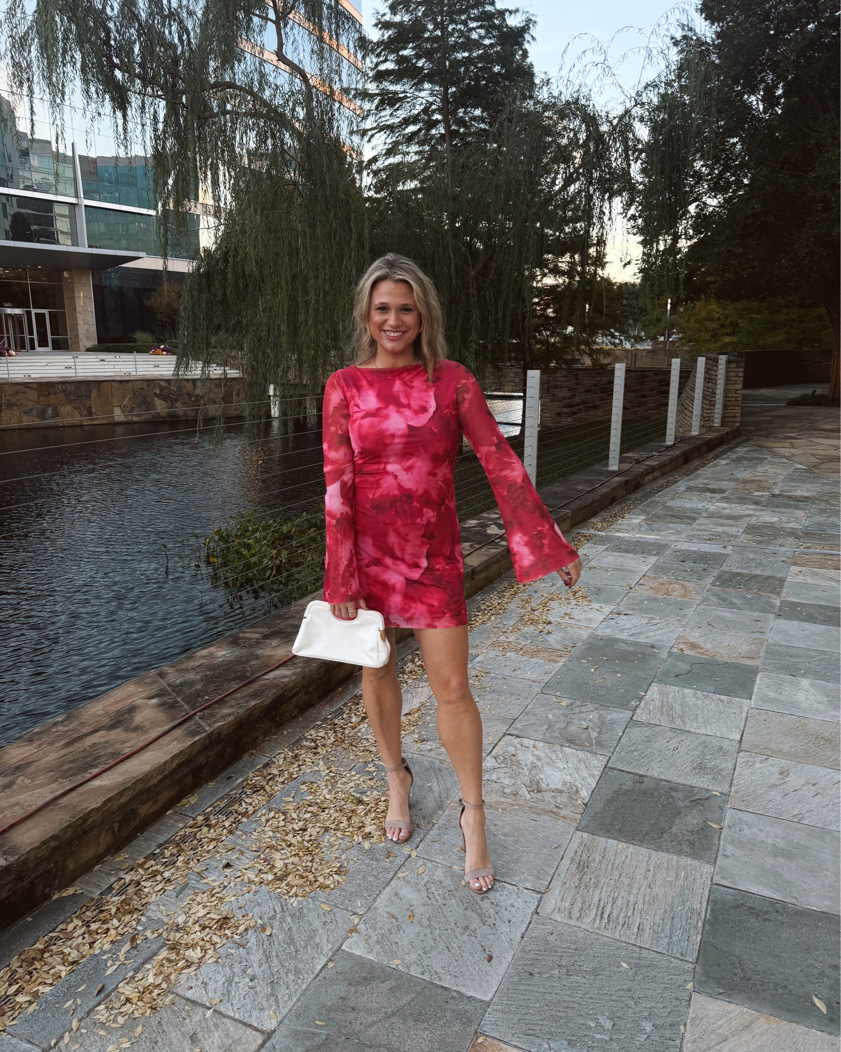 okkk Amazon I see you 😂👀  the bell sleeves on the dress are my fav! Wearing size large for reference but could have done a medium! Perfect for a wedding or special event 😍 

#LTKTravel #LTKParties #LTKFindsUnder50