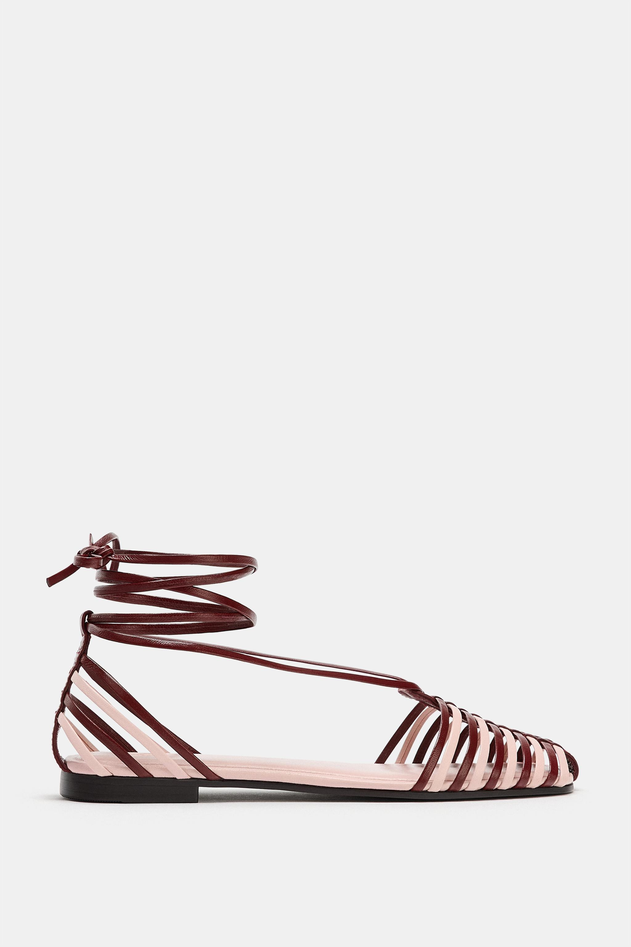 LEATHER FISHERMAN SANDALS | Zara US