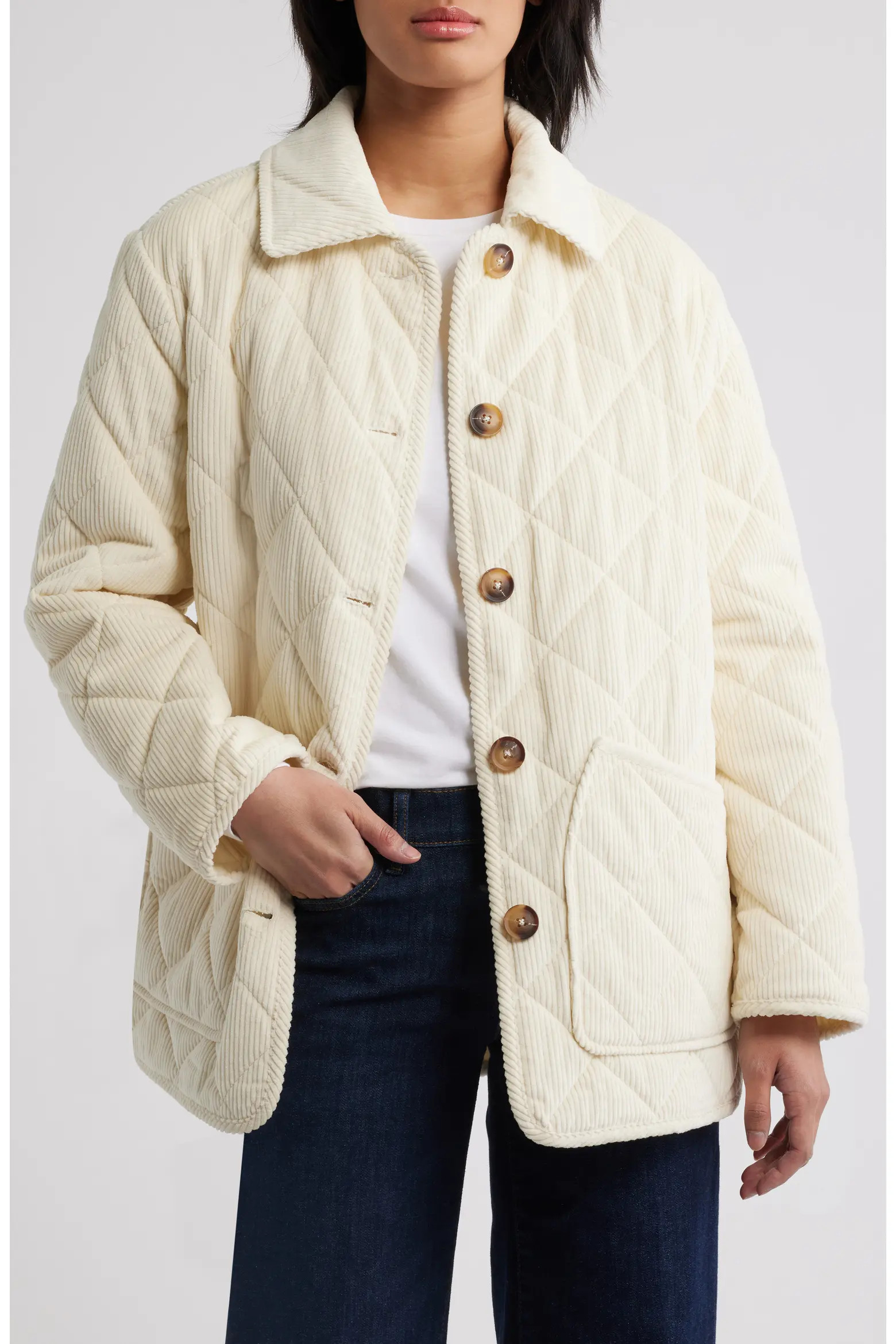 Bernardo Quilted Corduroy Jacket (Women) | Nordstrom | Nordstrom