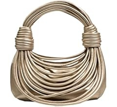knotted woven tote bag handbag for women Woven Handbag Purse for Women Handwoven Satchel Clutch Purs | Amazon (US)