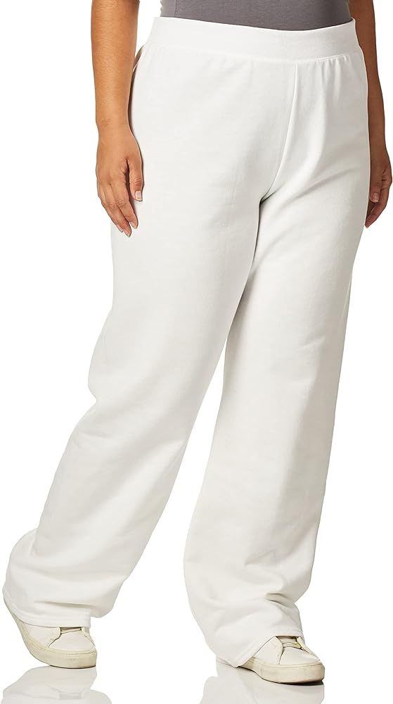 Hanes Women’s Sweatpants, ComfortSoft EcoSmart Open Leg Fleece Sweatpants | Amazon (US)
