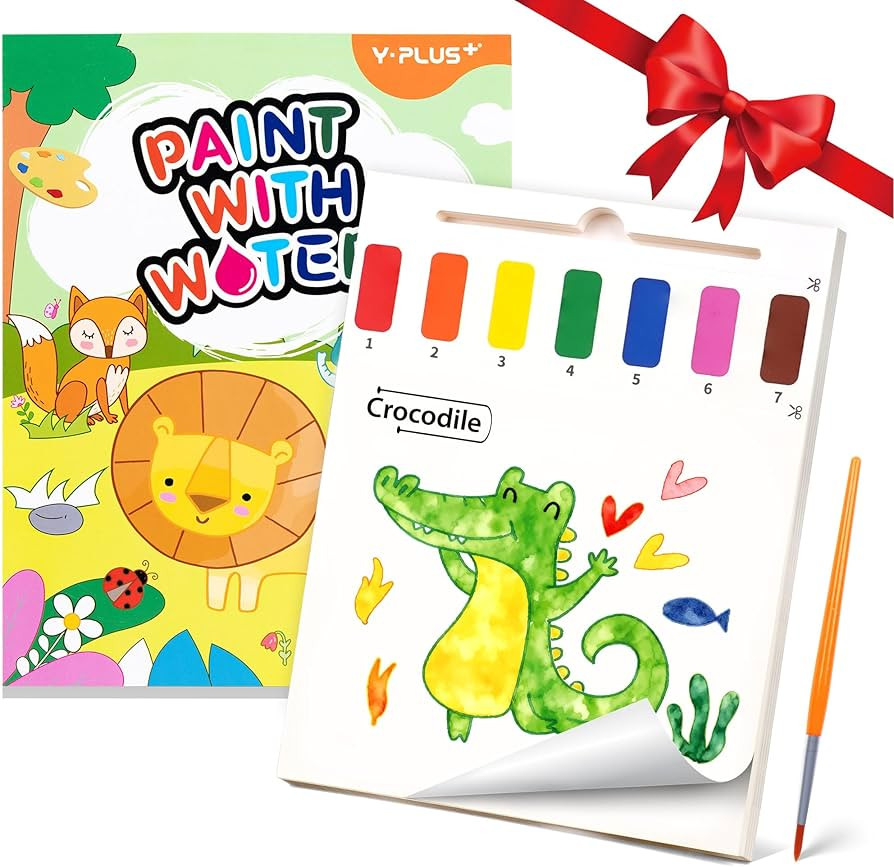 YPLUS Paint with Water Books for Toddlers, Art Craft Toys Watercolor Painting Pape, Gift for Kids... | Amazon (US)