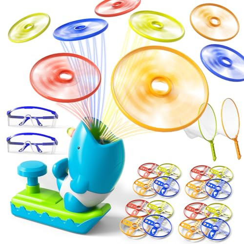 Bennol Outdoor Game Toys for Kids Ages 3-5 4-8, Flying Disc Launcher Outdoor Outside Toys Gifts for 3 4 5 6 7 8 Year Old Boys Kids, Ideas Outside Outdoor Toys for Kids Toddlers Boys Ages 3-5 6-8 4-8 | Amazon (US)