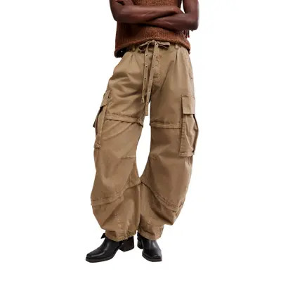 Free People Reef Curved Cargo Twill Pants in Aloe at Nordstrom, Size Small | Nordstrom