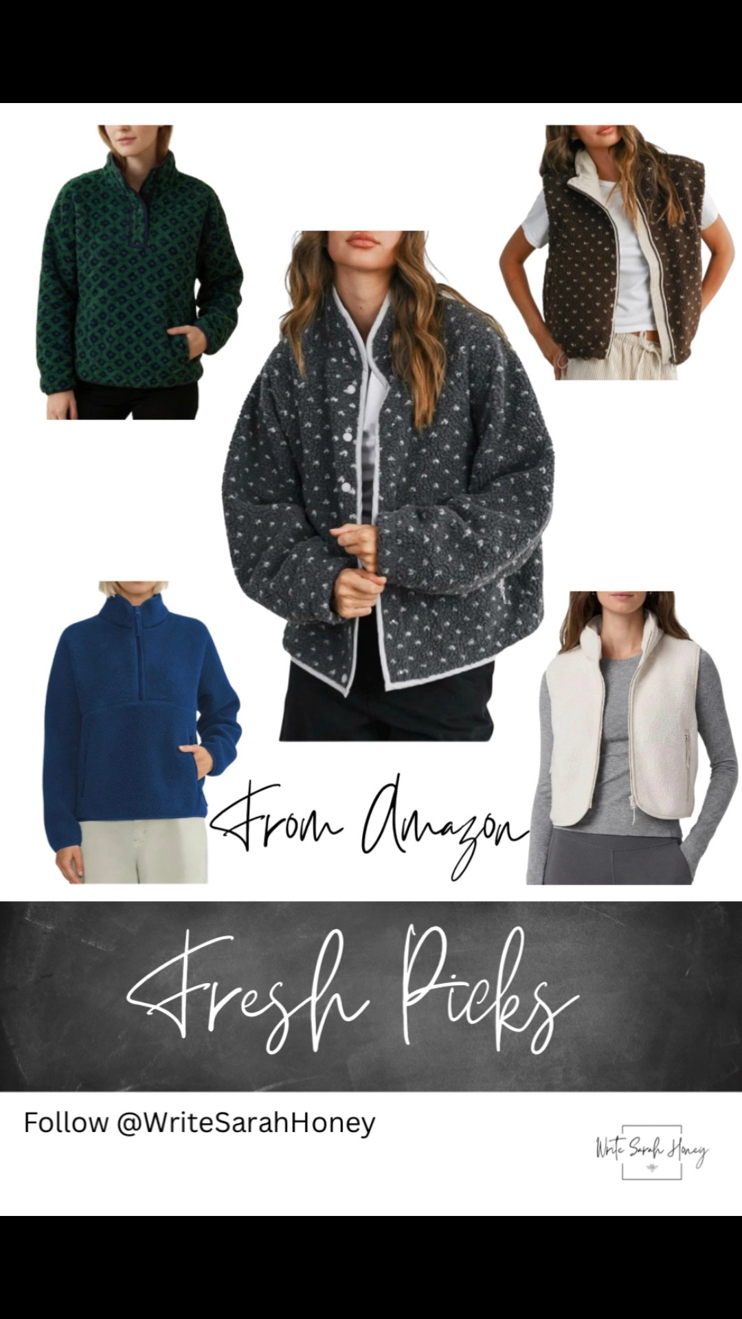 🔥 Amazon Find! 🔥 Selling out quickly grab it now! This winter fleece jacket or vest is the cozy piece! Soft, warm, and actually stylish for real life. You’re gonna want this in every color! 😍🛍️
✨ Tap to shop 
❤️ Follow for daily for must-haves + outfit inspo

#AmazonFinds
#AmazonFashion
#AmazonMustHaves
#TrendingOnAmazon
#WinterStyle
#CozyStyle
#FleeceJacket
#WinterLayers
#ShopMyLook
#AffordableFashion

#LTKSaleAlert #LTKTravel #LTKootd