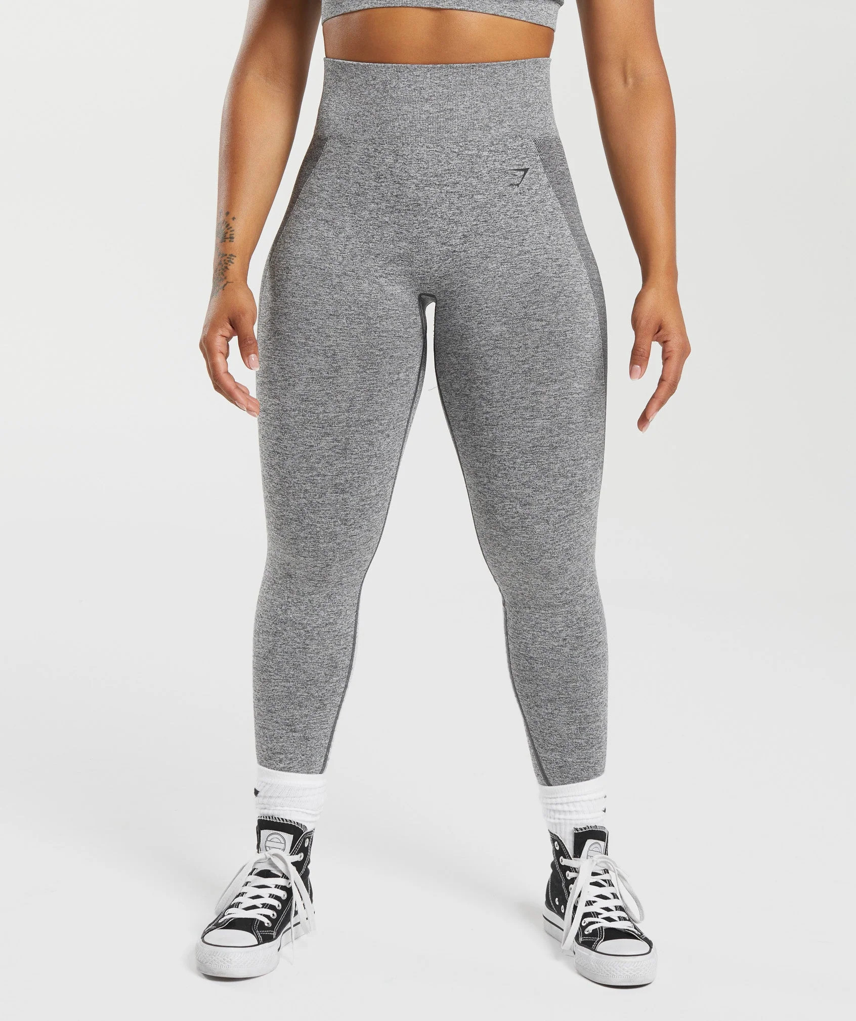 Gymshark Flex High Waisted Leggings - Charcoal Marl | Gymshark US