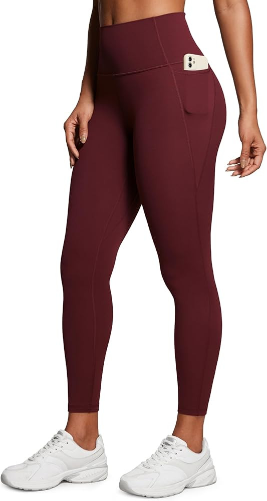 CRZ YOGA Womens Butterluxe Workout Leggings 25 Inches - High Waisted Gym Yoga Pants with Pockets ... | Amazon (US)