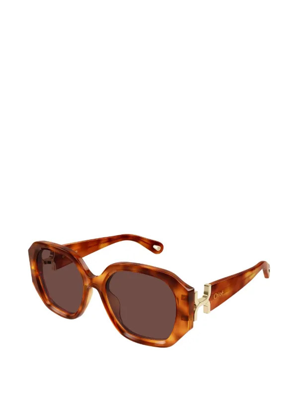 Sonnenbrille mit geometrischem Gestell | Farfetch Global