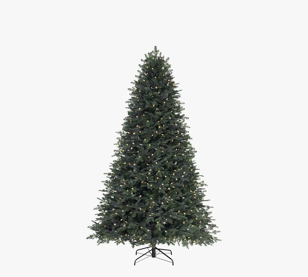 Lit Grand Fir Faux Christmas Tree | Pottery Barn (US)