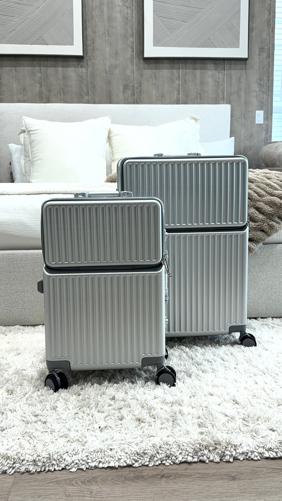 silver zipperless luggage set, aluminum frame suitcase, luxury travel essentials, carry on luggage aesthetic, durable hard shell suitcase, TSA lock luggage set, airport travel outfit essentials, mom travel must haves, sleek modern luggage set, neutral travel aesthetic #ltktravel
#ltkfinds
#ltkstyle
#ltkitbag
#travelessentials
#luggageset
#carryonluggage
#travelinstyle
#airportlook
#luxurytravel
#amazontravelfinds
#travelmusthaves
#travelwithme
#travelmom
#airportaesthetic
#packwithme
#vacationready
#jetsetstyle
#travellife
#amazonfinds
#neutralaesthetic
#softluxurylife
#contentcreatorlife
#travelreels
#explorepage