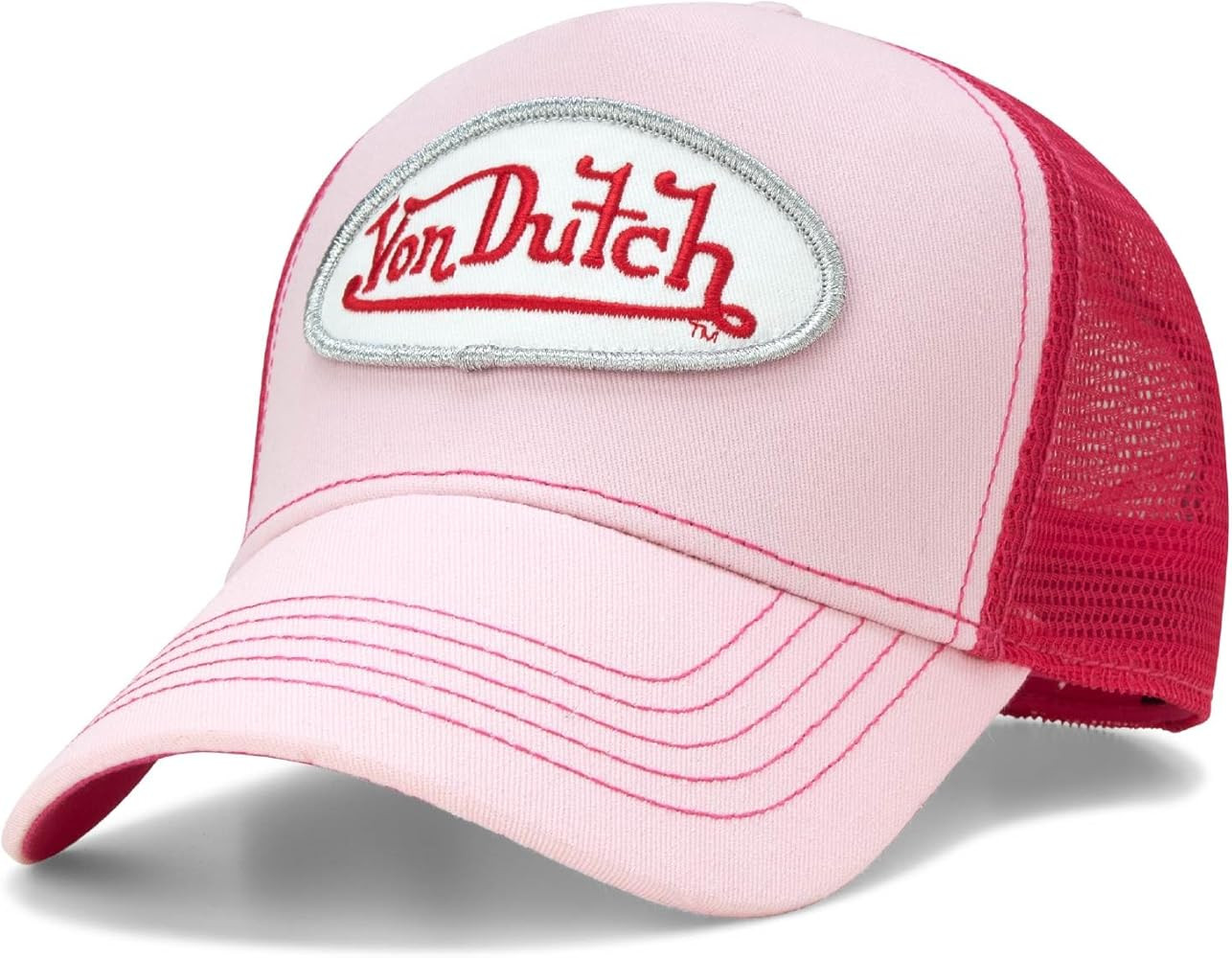 Von Dutch Unisex Trucker Hat - Curved Bill Mesh Back Retro Classic Adjustable Snapback Baseball C... | Amazon (US)