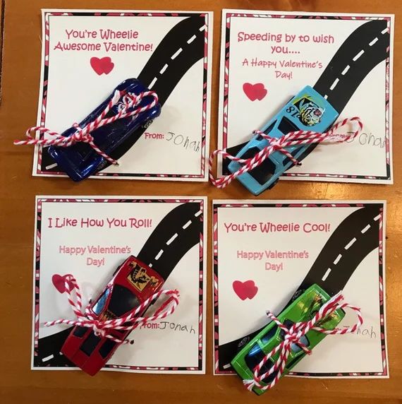 Car Valentines Kids Printable Valentine Toy Car Valentine | Etsy | Etsy (US)