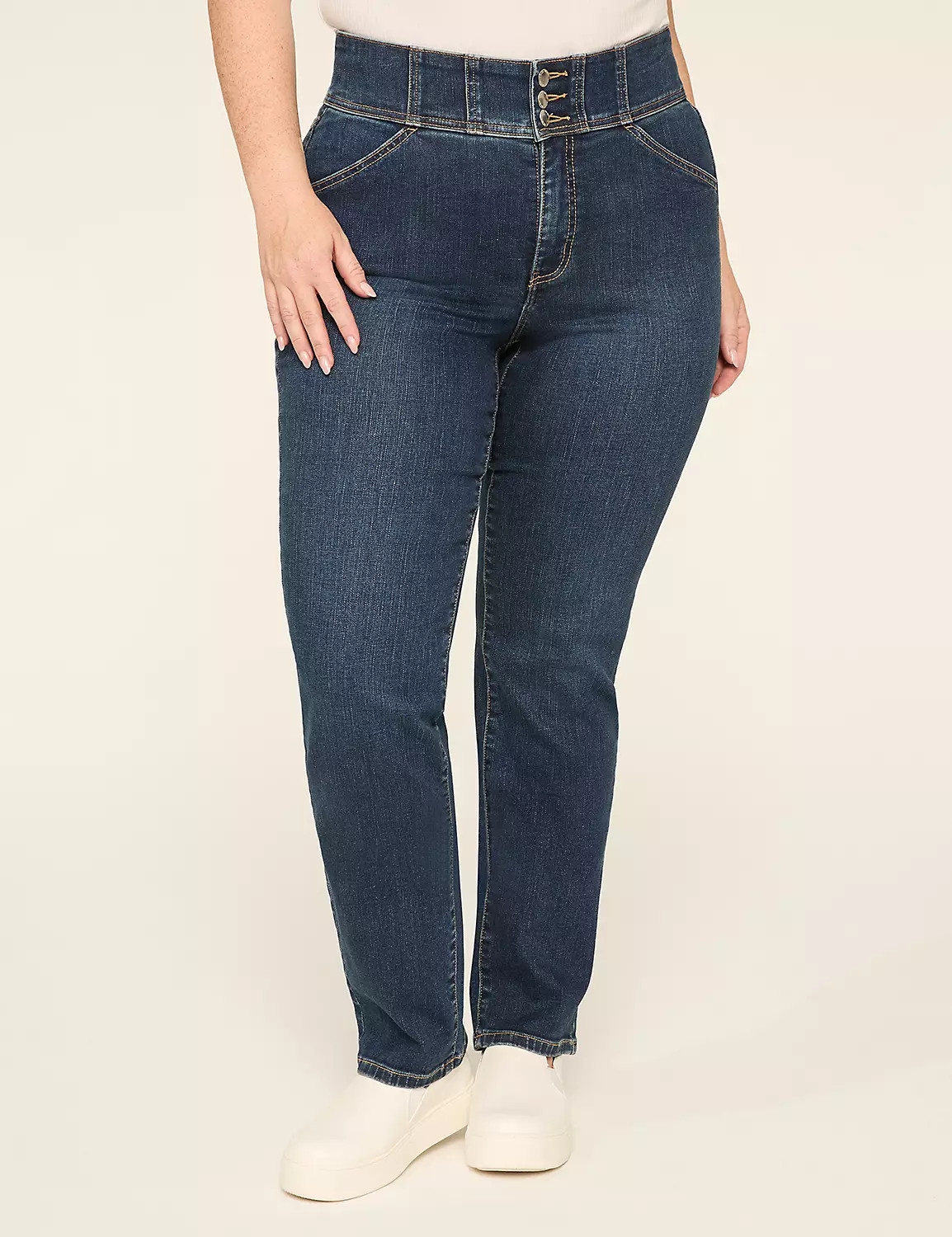 Knockout High-Rise Straight Leg Jean | LaneBryant | Lane Bryant (US)