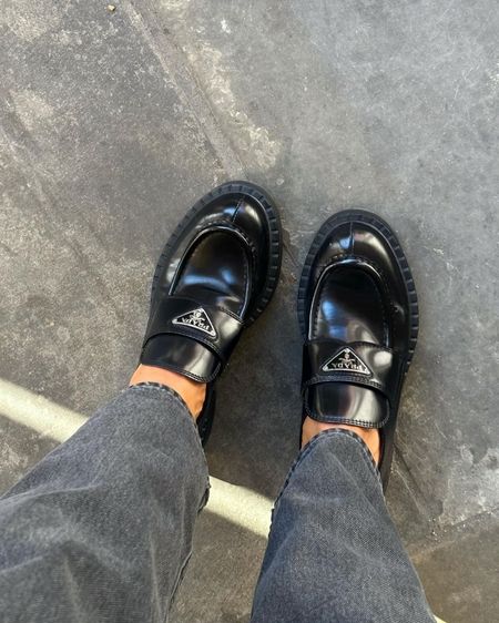 Prada black chunky loafers (dupe linked)

#LTKeurope #LTKstyletip #LTKSeasonal