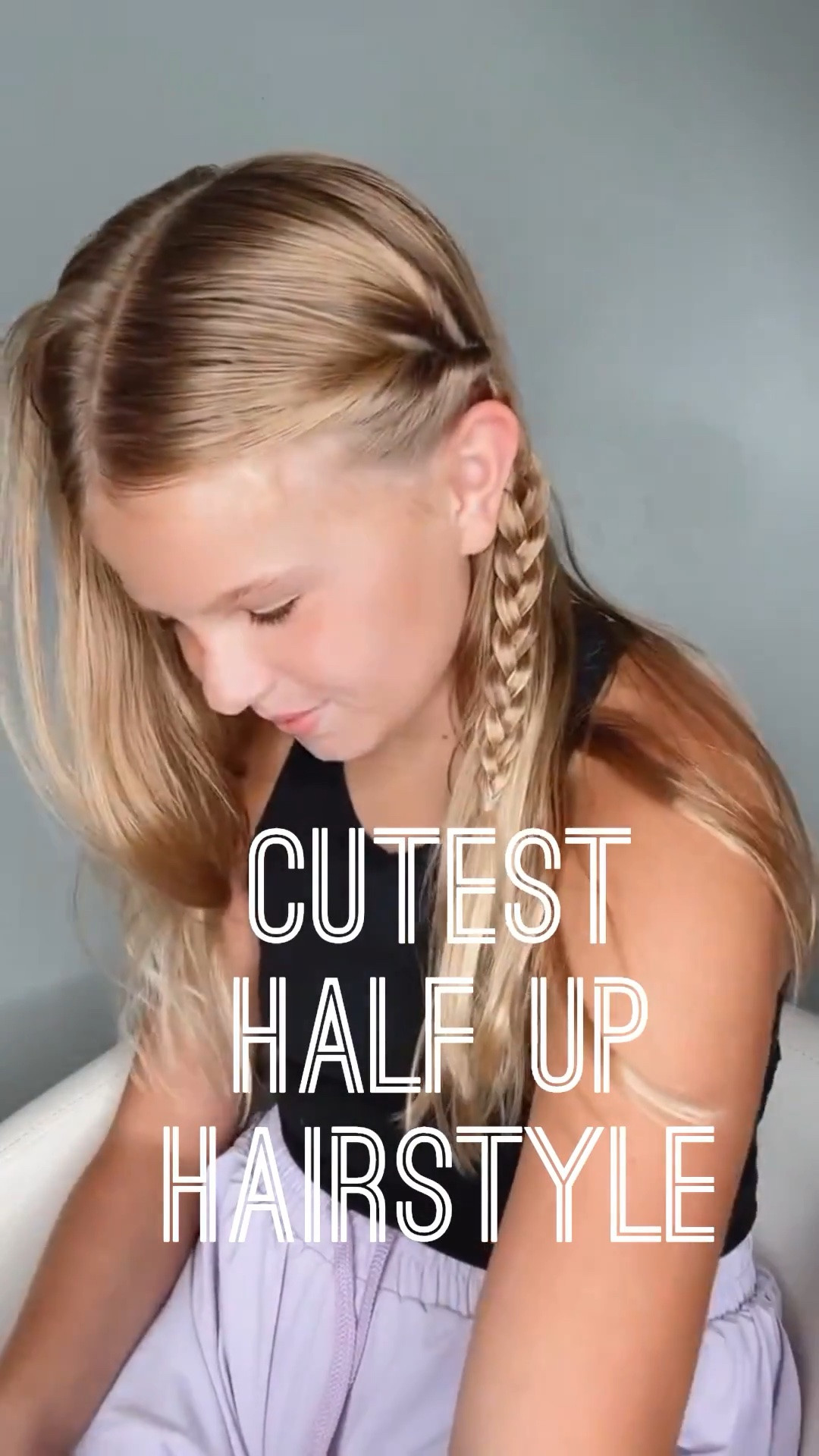 CUTEST HAIRSTYLE FOR GIRLS 🩷 This is just the easiest hairstyle! I love this one! Excited to share my favorite hair products with you! Love for you to follow us for our daily hairstyles. ￼