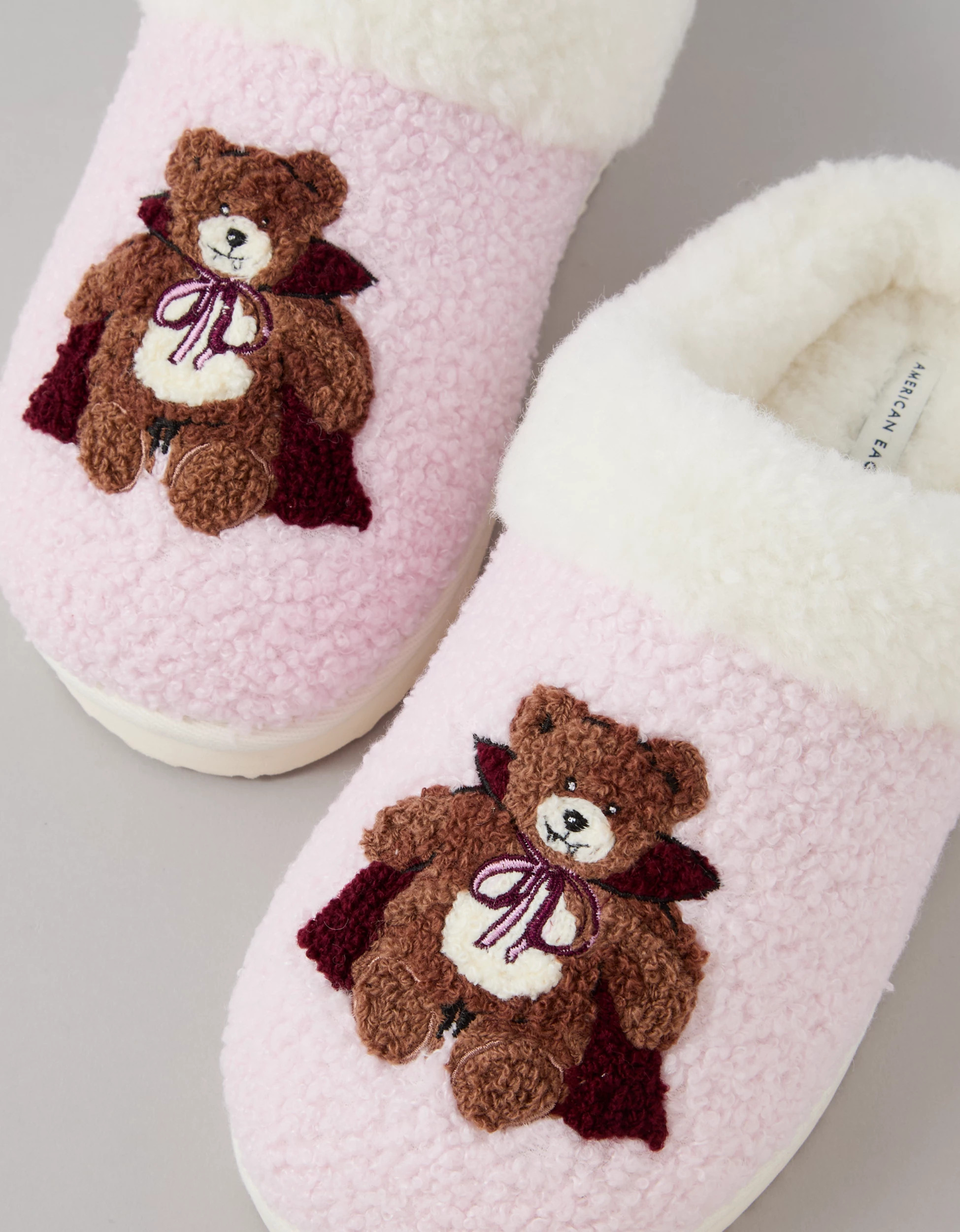 AE Vampire Teddy Scuff Slipper | American Eagle Outfitters (US & CA)