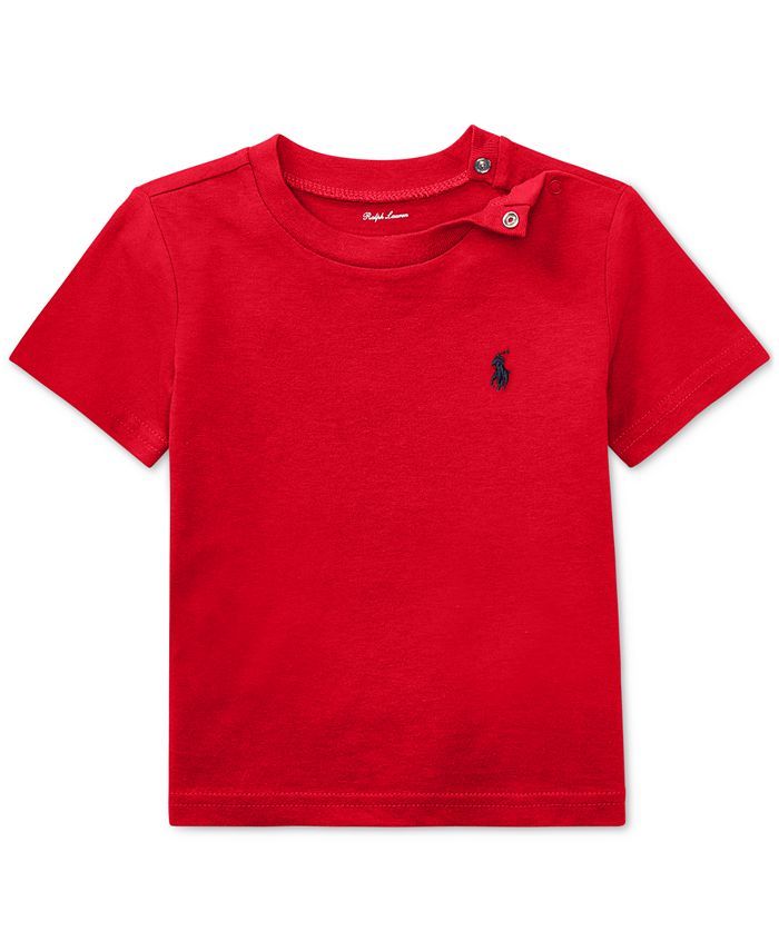 Polo Ralph Lauren Ralph Lauren Baby Boys Crew Neck Tee & Reviews - Shirts & Tops - Kids - Macy's | Macys (US)