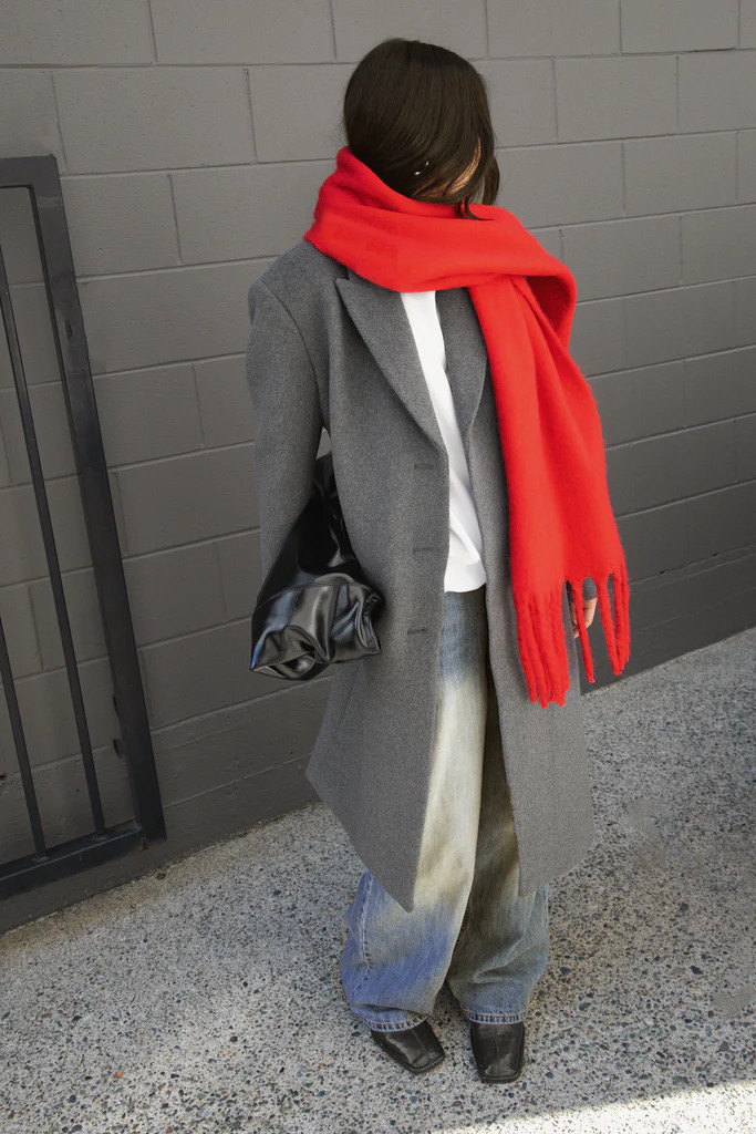 SOLID SCARF WITH TASSELS | OAK + FORT