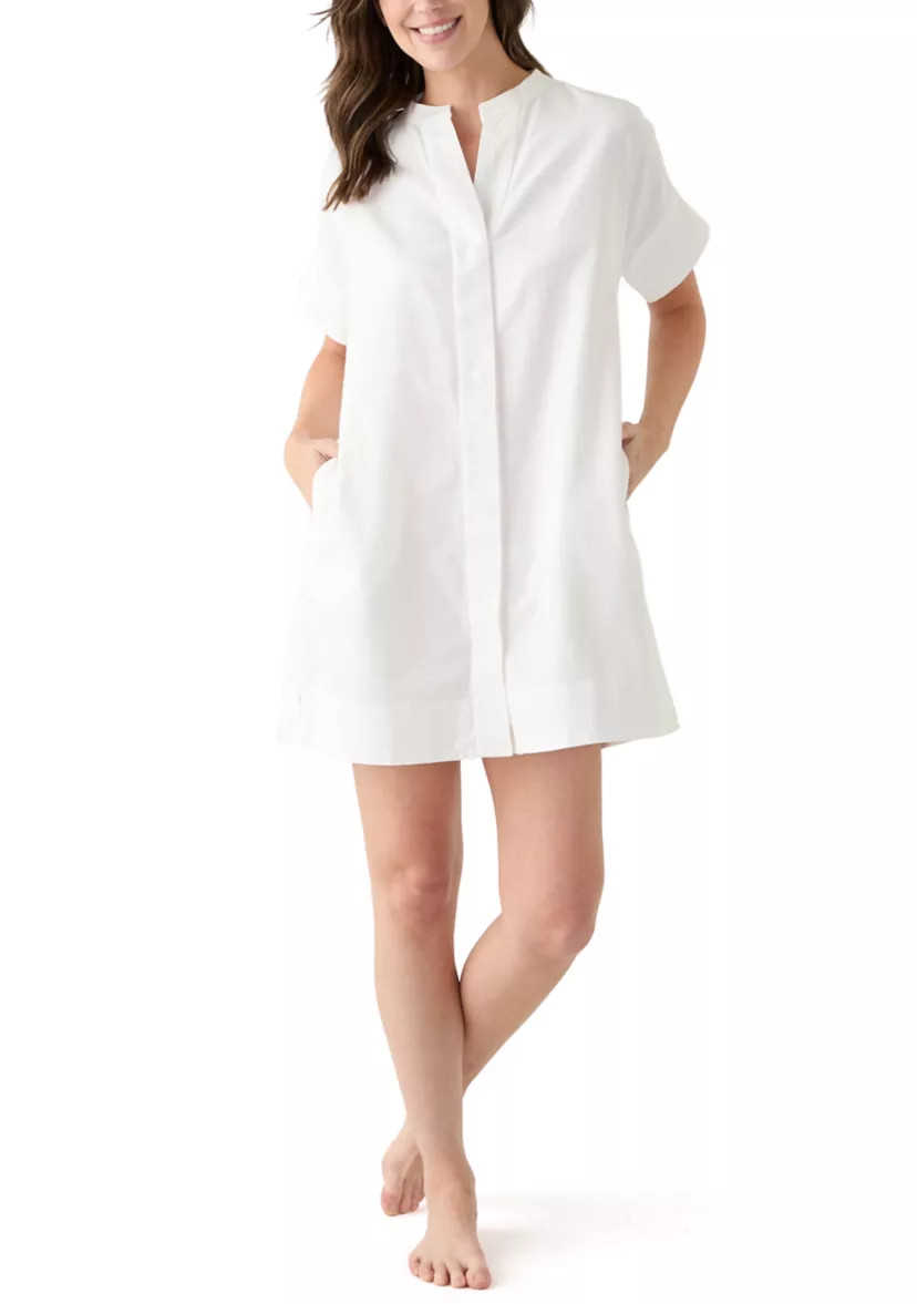 Women's Short Sleeve Popover Swim Cover Up | Belk