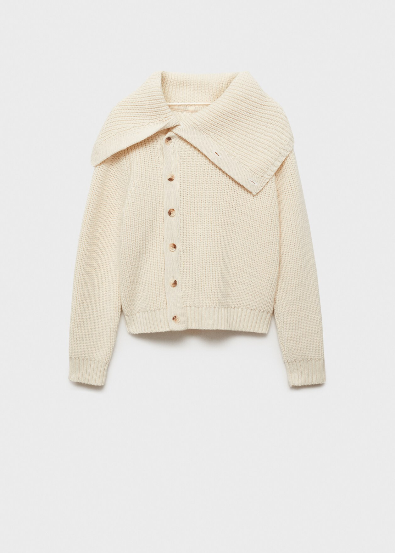 Funnel-neck sweater with buttons | MANGO (UK)