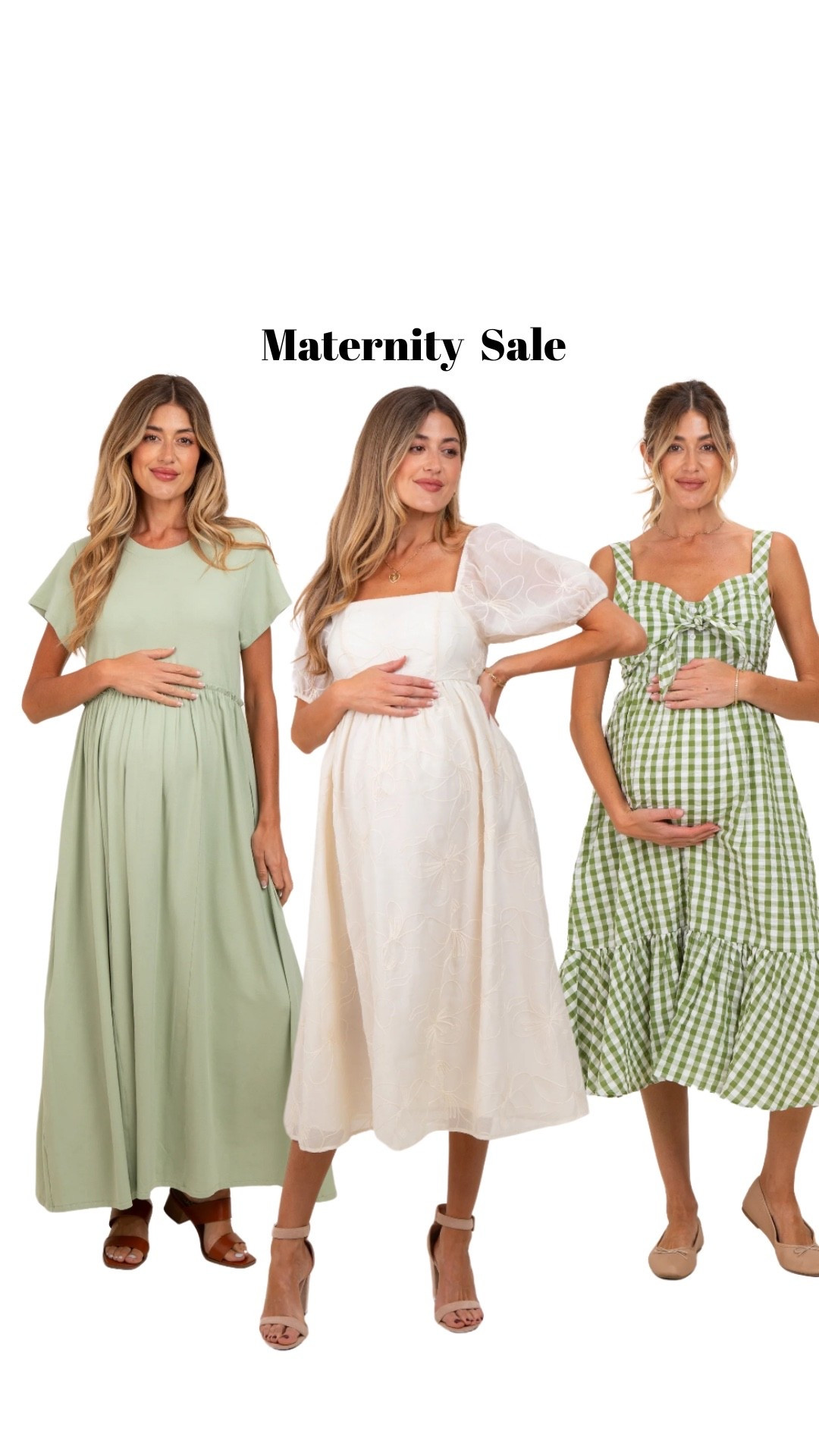 Maternity dresses. Baby shower dresses. Spring maternity dresses. Bump approved dresses. Perfect for spring weddings, showers, or special events. Dress the bump for spring! 

Plus on sale now sitewide!

#LTKSaleAlert #LTKBump #LTKMothersDay