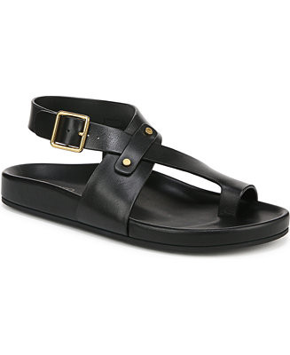 Blair Toe Loop Round Toe Buckle Flat Sandals | Macy's