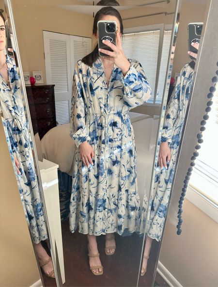 My recent H&M order just arrived and I thought it could be fun to try it on with y’all!

This blue and white dress is lined and comes with a belt tie. The slip runs true to size while the actual dress runs roomy. I’d say stick to your regular size for this. I took a small! H&M used this print and a very similar one on a few different pieces this season if you love the print but want it in a different clothing article  

H & M finds, spring fashion, summer fashion, affordable clothing, Easter dress, baby shower dress, church dress, summer style, blue and white dress, pink dress, casual dress, white jeans, floral tablecloth, leather and canvas crossbody bag, blue tweed lady jacket, trapeze style dress, white eyelet blouse, eyelet cover up 

#LTKfindsunder50 #LTKfindsunder100