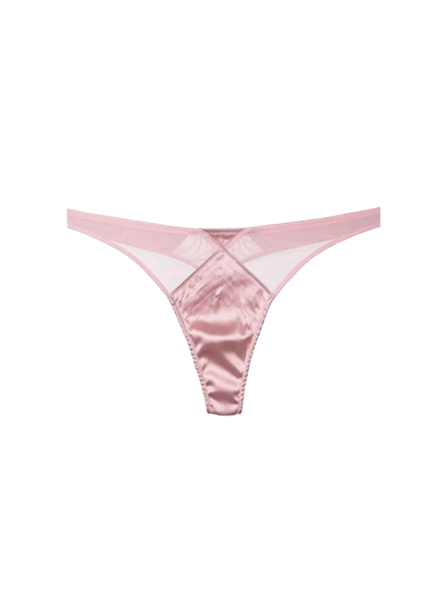 Rose Pink Top Stitch Thong | Fleur du Mal | Fleur du Mal
