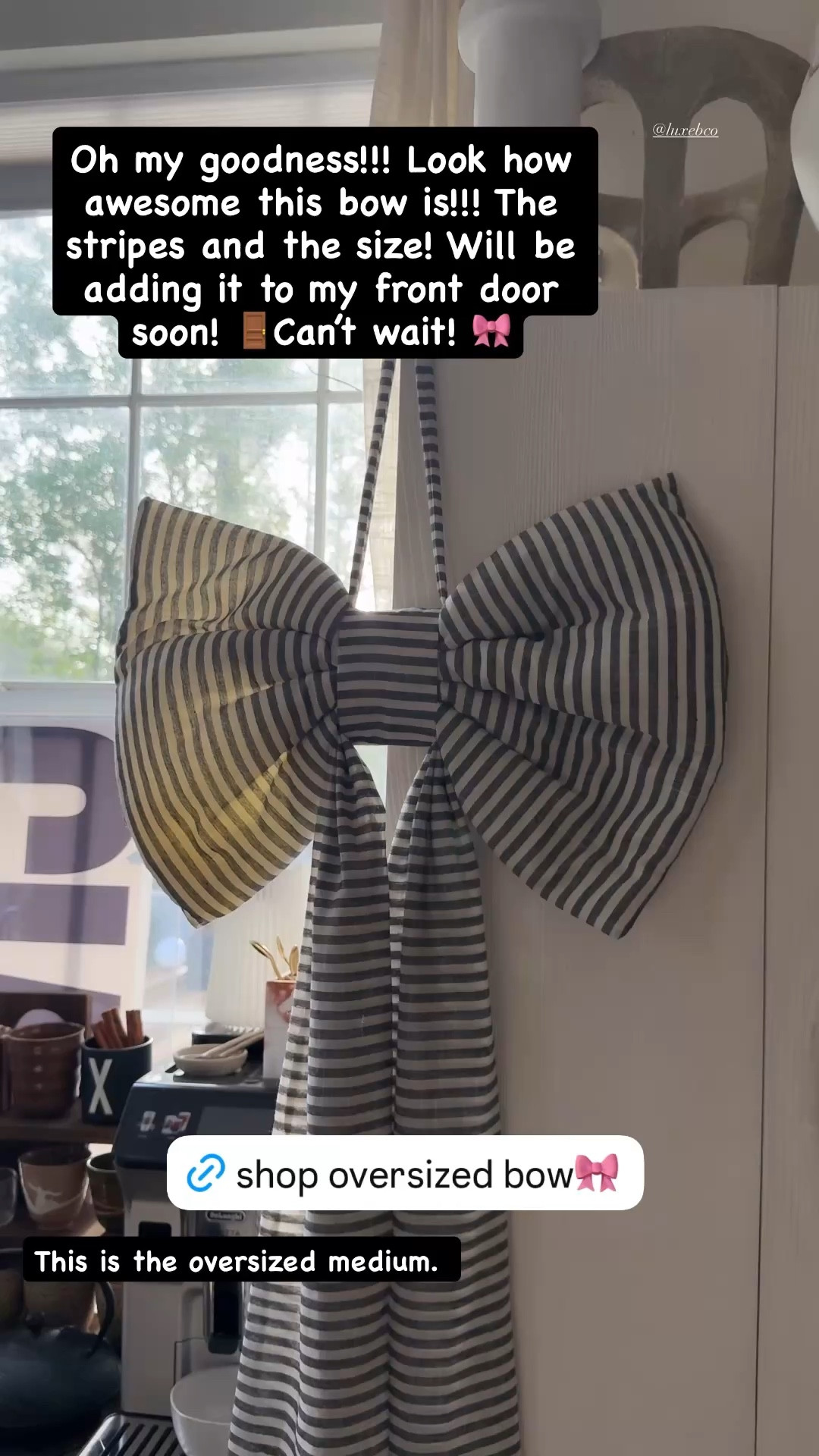 How sweet is this oversized bow! Perfect for seasonal decor…kids rooms or your front door which is where I’m putting mine! This is the medium oversized bow! 🎀🤩

#LTKHome #LTKSaleAlert #LTKSeasonal