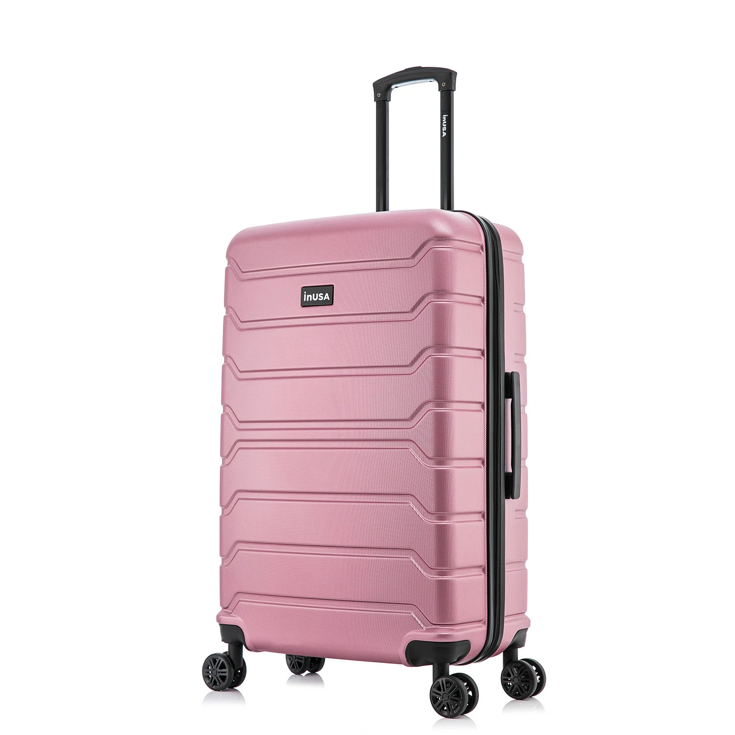 InUSA 19.90 x 11.02 x 31.07 ROSE GOLD Polycarbonate Hardshell Suitcase in Pink | IUTRE00L-ROS | Lowe's