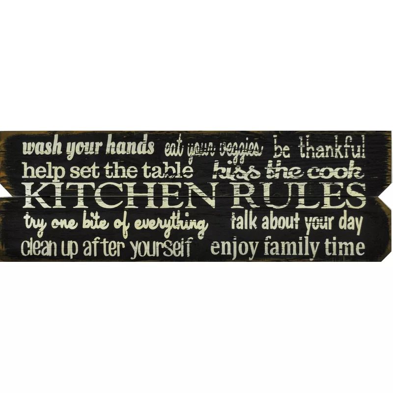 'Kitchen Rules' Wall Décor | Wayfair North America