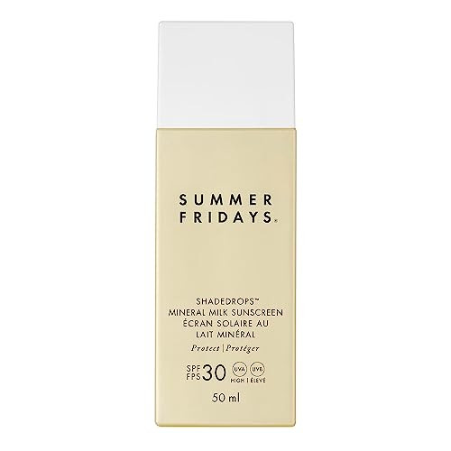 Amazon.com: Summer Fridays ShadeDrops Broad Spectrum SPF 30 Mineral Milk Face Sunscreen with Zinc... | Amazon (US)